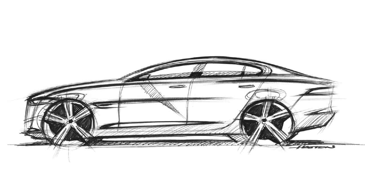 pencil f type drawing XE Revisits With Segment Compact Jaguar