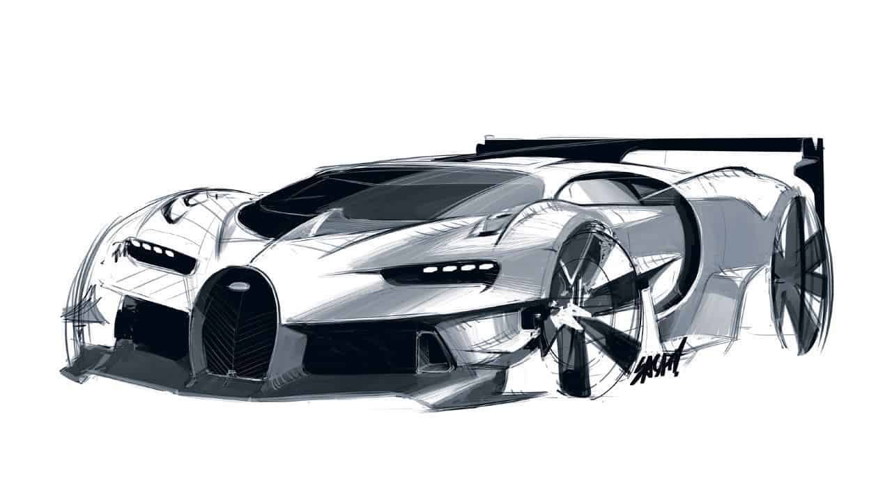 Bugatti Vision Gran Turismo Design Sketches