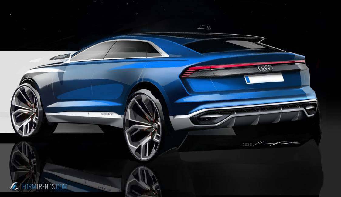 Audi Q8 concept sketch by Sascha Heyde