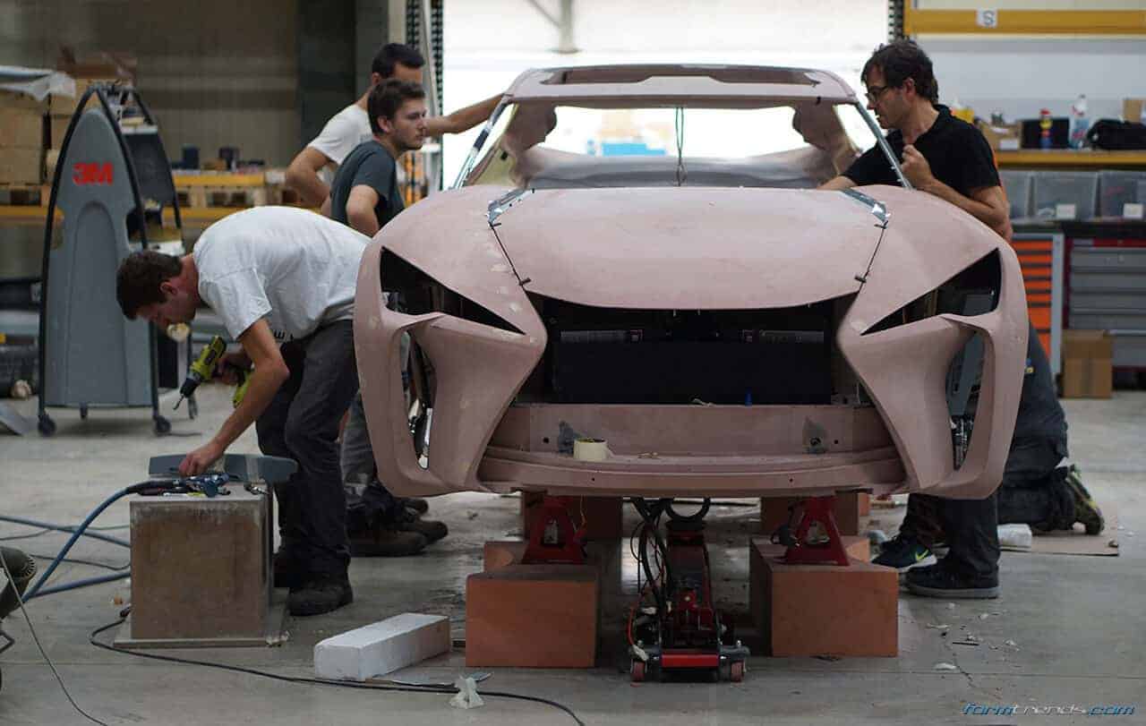 Lexus UX concept exterior clay model development