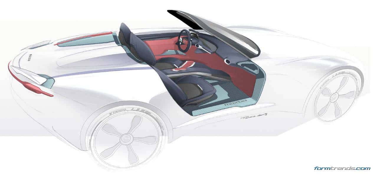 Mazda MX5 interior concept by Tarek Ashour