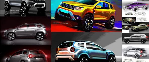 Dacia Duster sketches by Erde Tungaa and Emmanuel Klissarov