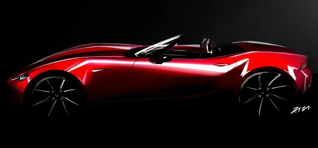 Mazda MX-5 exterior sketch